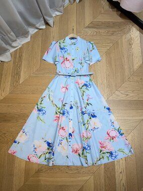 LEO LIN New Light Blue Dress